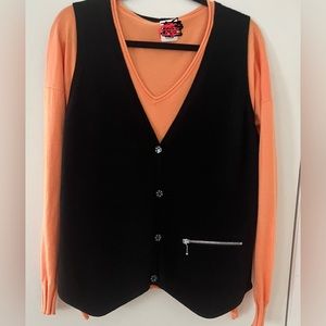 DUNA VEST / black - hand loomed in California. Like new